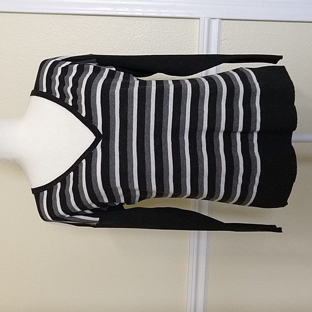 Victoria's Secret Striped V-neck Sweater